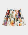 Dolce & Gabbana Floral-print Cotton Skirt In Multi