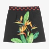 DOLCE & GABBANA GIRLS BLACK COTTON SKIRT