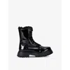 Dolce & Gabbana Kids Leather Lace-up Boots In Black