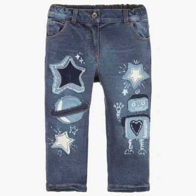 Dolce & Gabbana Babies' Girls Blue Jog Jeans