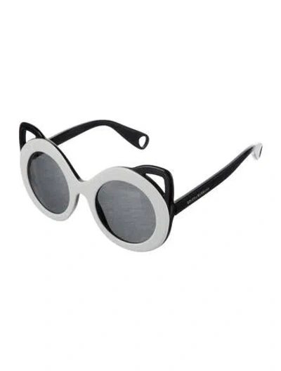 Pre-owned Dolce & Gabbana Babies' Girls' Cat Shaped Frame Sunglasses In Black