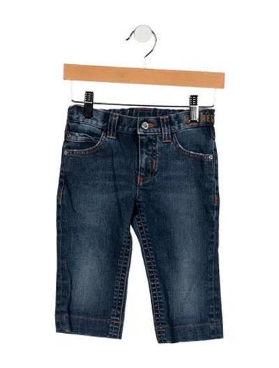Pre-owned Dolce & Gabbana Babies' Girls Denim Jeans In Blue