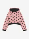 Dolce & Gabbana Girl's Dg Logo-print Hoodie In Black