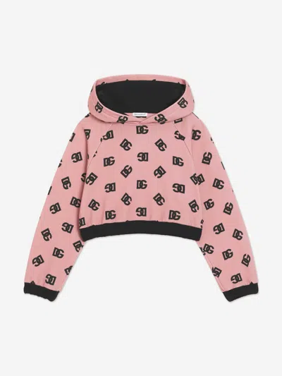 DOLCE & GABBANA DOLCE & GABBANA GIRLS DG LOGO HOODIE