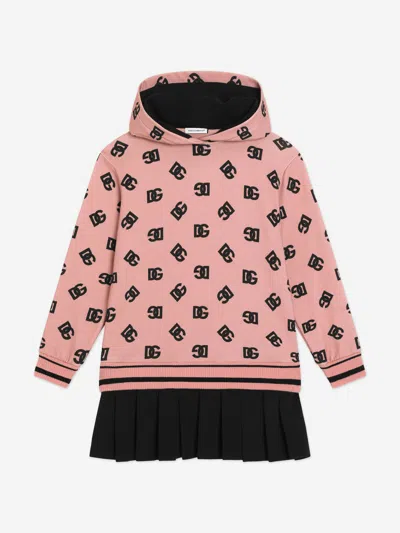 DOLCE & GABBANA DOLCE & GABBANA GIRLS DG LOGO SWEATER DRESS