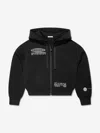 Dolce & Gabbana Girls Dg Vibe Zip Up Top In Black