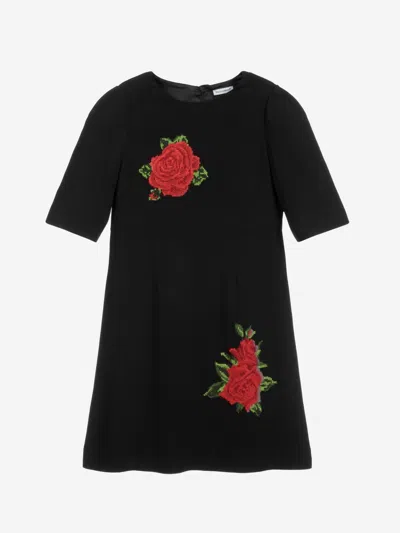 Dolce & Gabbana Kids' Girls Dress 8 Yrs Black