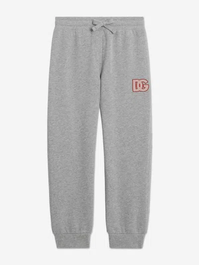 Dolce & Gabbana Babies' Girls Embroidered Logo Joggers In Gray