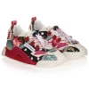 DOLCE & GABBANA GIRLS FLORAL PATCHWORK TRAINERS
