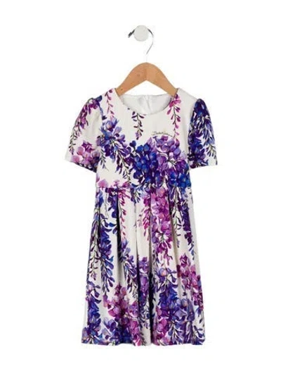 Pre-owned Dolce & Gabbana Babies' Girls' Floral Print Dress In Multi