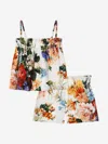 Dolce & Gabbana Floral-print Cotton Short Set In Multi