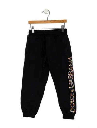 Pre-owned Dolce & Gabbana Babies' Girls' Graphic Sweatpants In Black