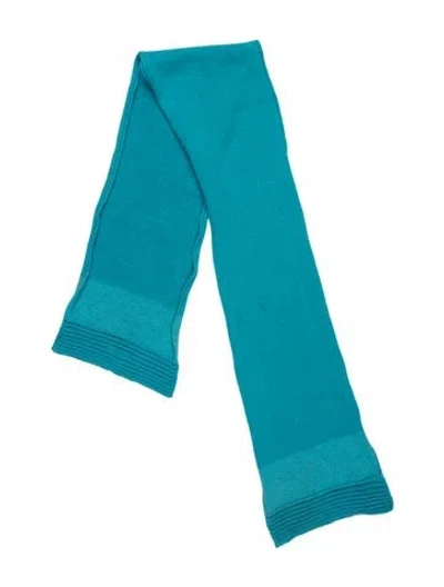 Pre-owned Dolce & Gabbana Kids' Girls' Knitted Scarf In Blue