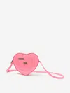 Dolce & Gabbana Girls Pink Leather Heart Handbag (15cm) In Pink