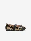 Dolce & Gabbana Ballet Flats In Printed Shiny Calfskin In Brown