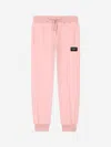Dolce & Gabbana Girls Logo Joggers In Pink