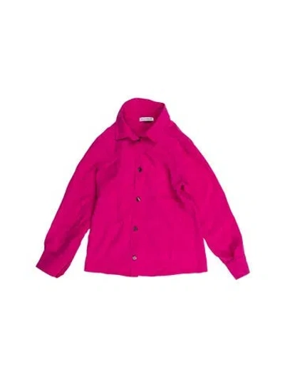 Pre-owned Dolce & Gabbana Babies' Girls' Long Sleeve Button Up Shirt In Pink