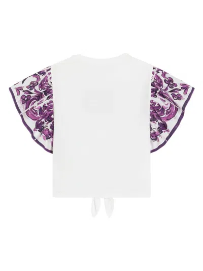 Dolce & Gabbana Girls' Mini Cotton T-shirt In White