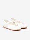 Dolce & Gabbana Bow-detail Leather Ballerinas In White