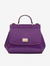 Dolce & Gabbana Samall Sicily Tote Bag In Purple