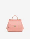 Dolce & Gabbana Sicily Top-handle Flap Tote Bag In Pink