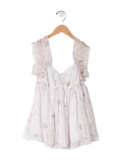 Pre-owned Dolce & Gabbana Kids' Girls' Pattern Print Dress W/tags In Pink