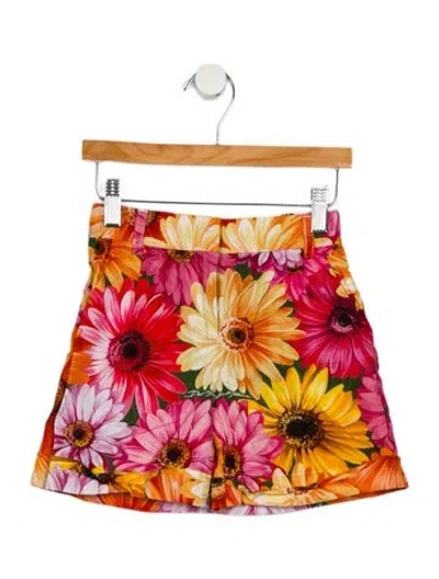Pre-owned Dolce & Gabbana Babies' Girls' Patterned Shorts In Pink