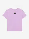 Dolce & Gabbana Logo-appliqué T-shirt In Pink