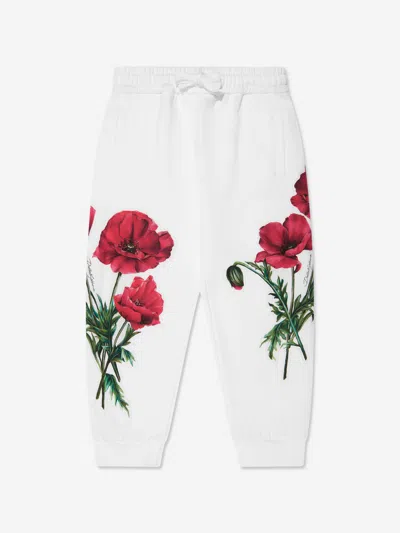 Dolce & Gabbana Babies' Girls Poppy Joggers In White