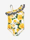 Dolce & Gabbana Floral Swimsuit In Multicoloured