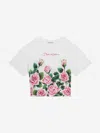 Dolce & Gabbana Floral Cotton T-shirt In White