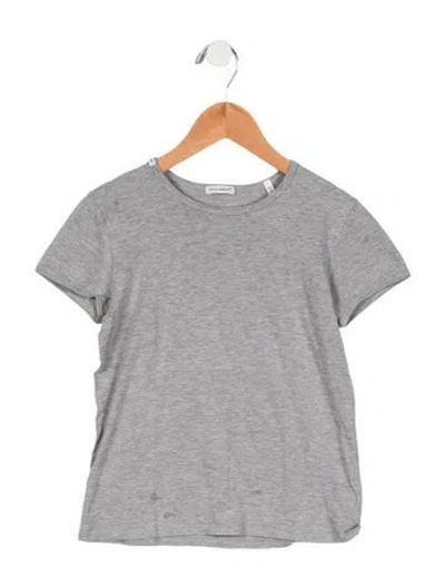 Pre-owned Dolce & Gabbana Kids' Girls' Short Sleeve T-shirt In Grey