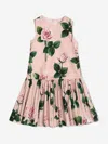 DOLCE & GABBANA DOLCE & GABBANA GIRLS SLEEVELESS ROSE PRINT DRESS