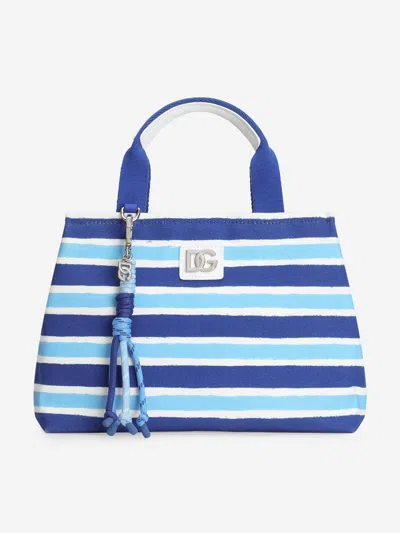 Dolce & Gabbana Girls Striped Tote Bag
