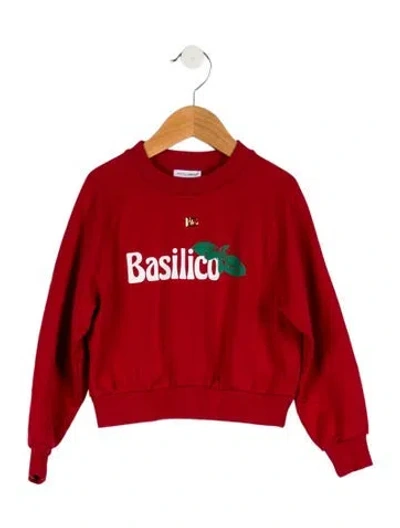 Pre-owned Dolce & Gabbana Babies' Girls' Sweatshirt In Red