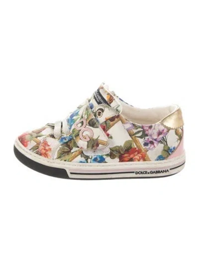 Pre-owned Dolce & Gabbana Babies' Girls Velcro Sneakers In Multi