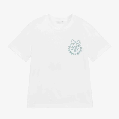 Dolce & Gabbana Kids' Girls White Cotton T-shirt