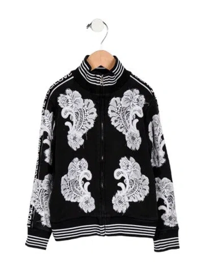 Pre-owned Dolce & Gabbana Babies' Girls' Zip Up Jacket In Black