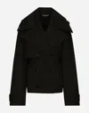Dolce & Gabbana Belted Double-breasted Jacket In Black