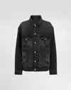 Dolce & Gabbana Buttoned Denim Jacket In Black