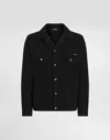 Dolce & Gabbana Dolce  Gabbana Logo Patch Padded Corduroy Jacket In Multicolor