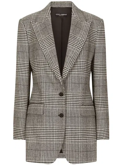 DOLCE & GABBANA GLEN-PLAID BLAZER