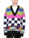 Dolce & Gabbana Glitch Sweater In Multi