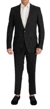 Dolce & Gabbana Black Polyester Formal 2 Piece Martini Suit In Black