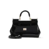 Dolce & Gabbana Mini Sicily Cross Body Bag In Black