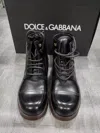 Dolce & Gabbana Glossy Boots In Black