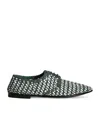 Dolce & Gabbana Goatskin Woven Derby Shoes
