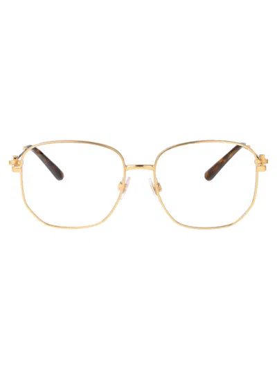 Dolce & Gabbana Gold Acetate Optical Glasses