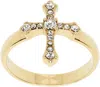 Dolce & Gabbana Gold Cross Ring In Oro