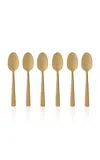 Dolce & Gabbana - Gold Cutlery Set Of 6 Mocha Spoons - Multi